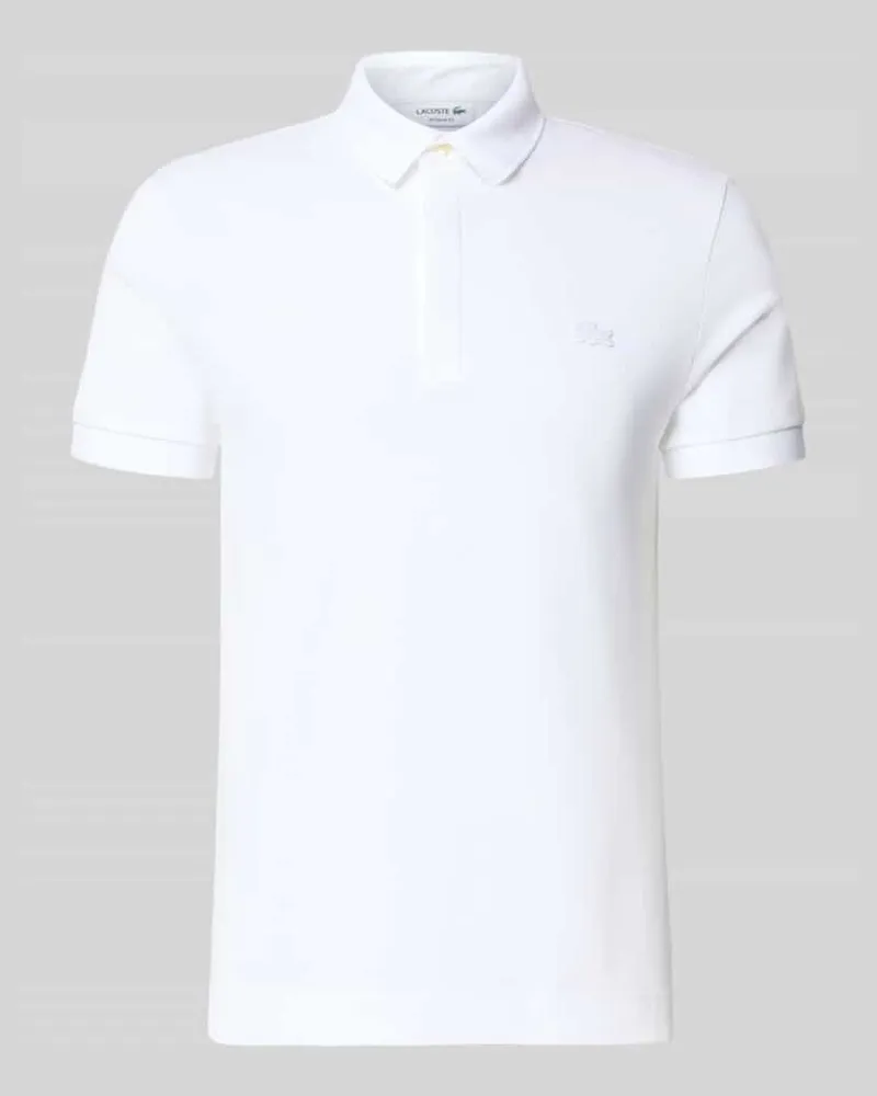 Lacoste Regular Fit Poloshirt aus Baumwoll-Mix Weiss