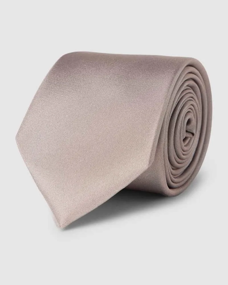Monti Krawatte aus reiner Seide (6 cm Taupe
