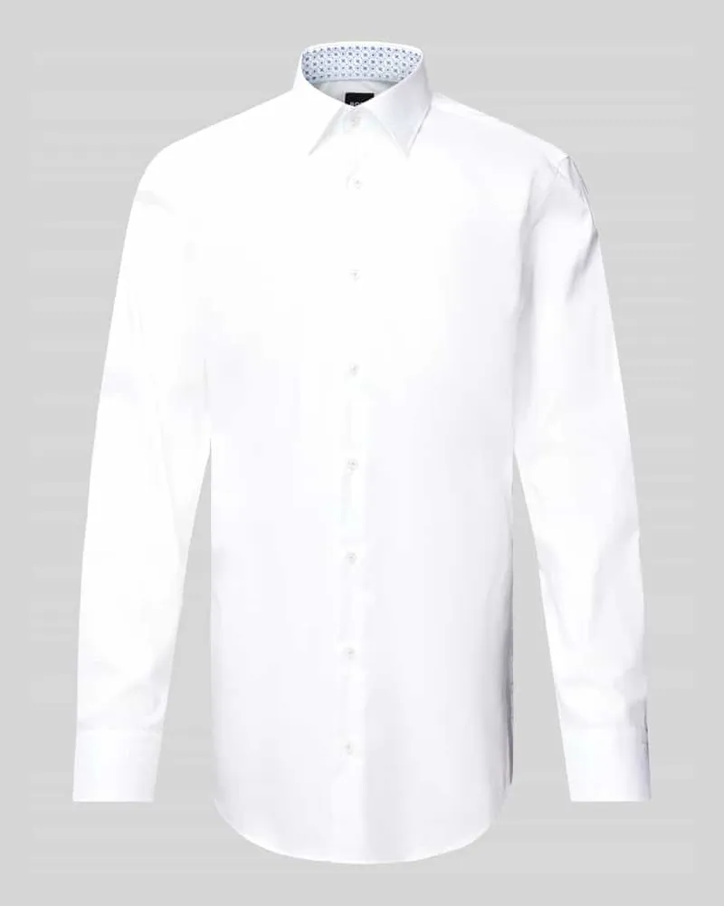 HUGO BOSS Slim Fit Businesshemd in Premiumqualität mit extra langem Arm 