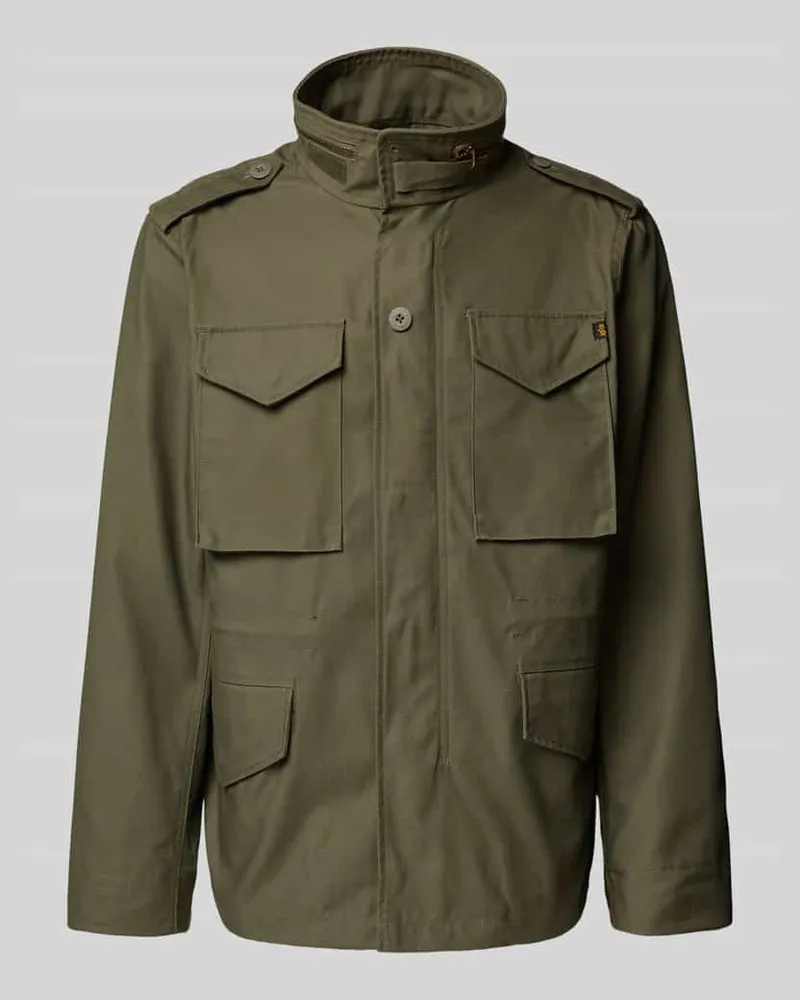 Alpha Industries Jacke mit Stehkragen Modell 'M-65 Oliv