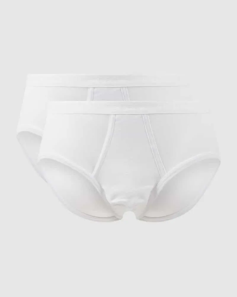 Schiesser Slip aus Baumwolle im 2er-Pack 
