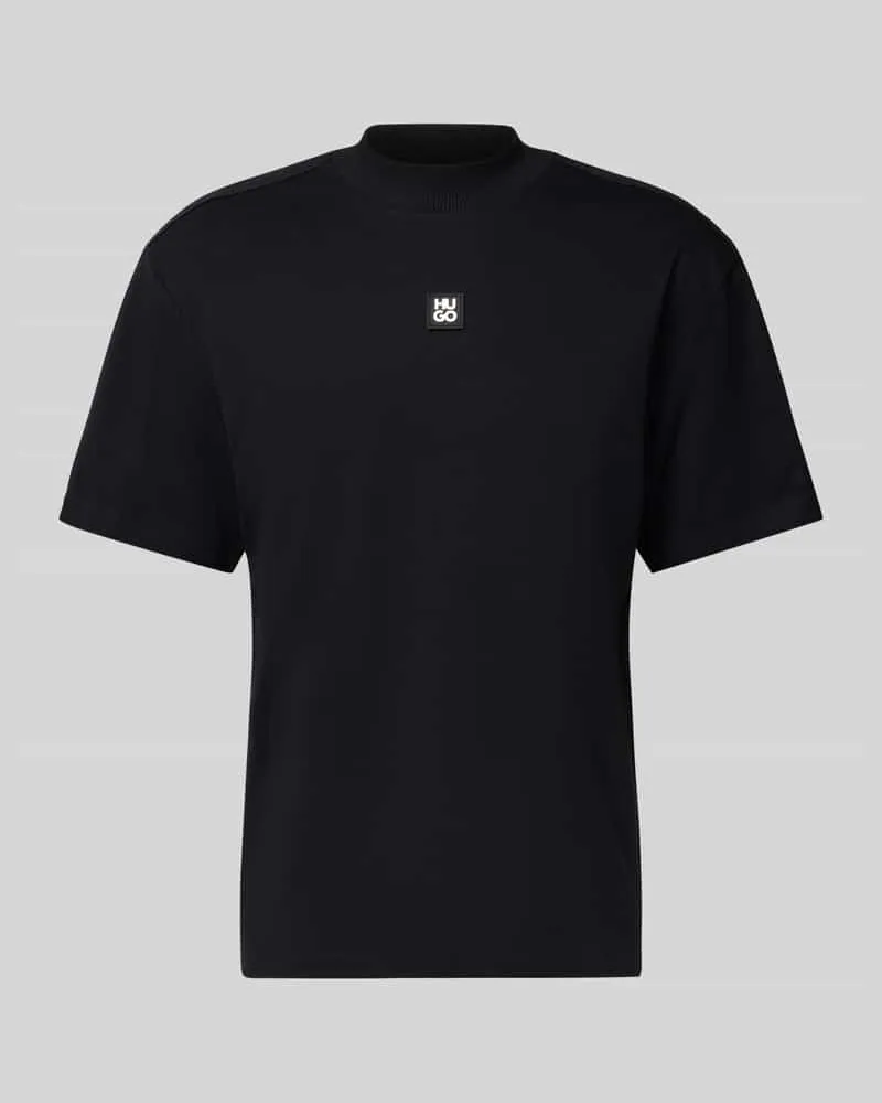 HUGO BOSS Relaxed Fit T-Shirt aus reiner Baumwolle Modell 'DANOVOTI Black