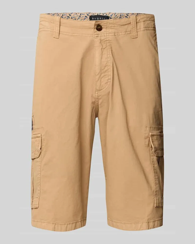 Bugatti Regular Fit Cargobermudas mit Eingrifftaschen 