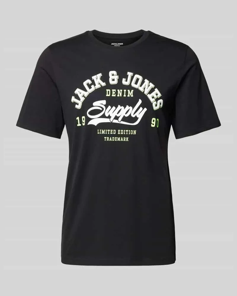Jack & Jones T-Shirt mit Label-Print 