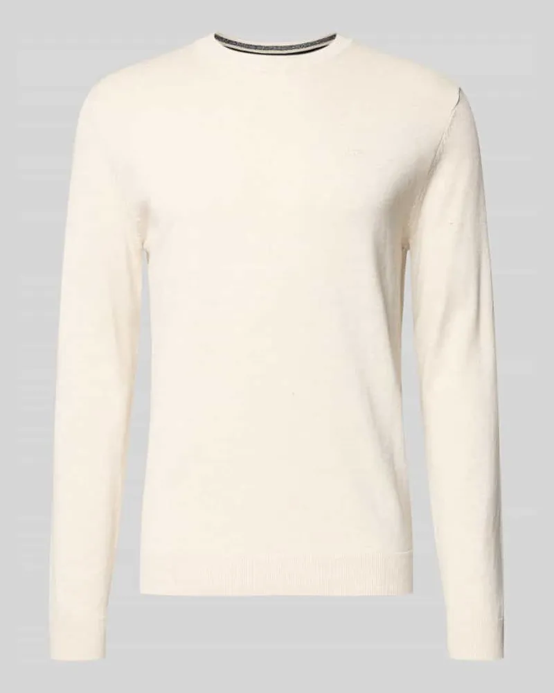 Tom Tailor Regular Fit Strickpullover aus reiner Baumwolle 