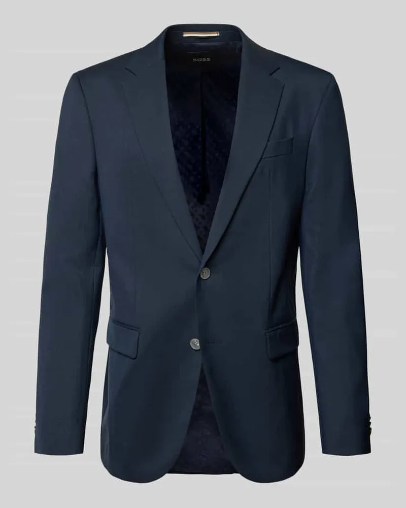 HUGO BOSS Regular Fit Anzugsakko mit Schurwoll-Anteil Modell 'JASPER Dunkelblau