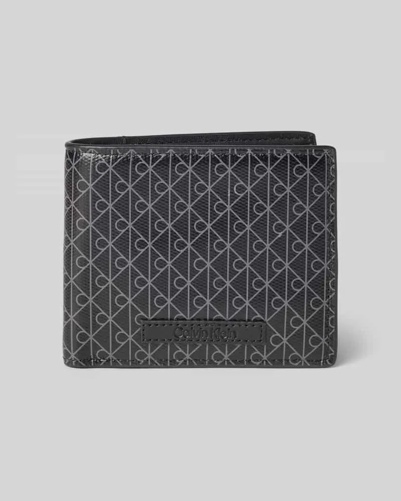Calvin Klein Portemonnaie mit Label-Detail Black