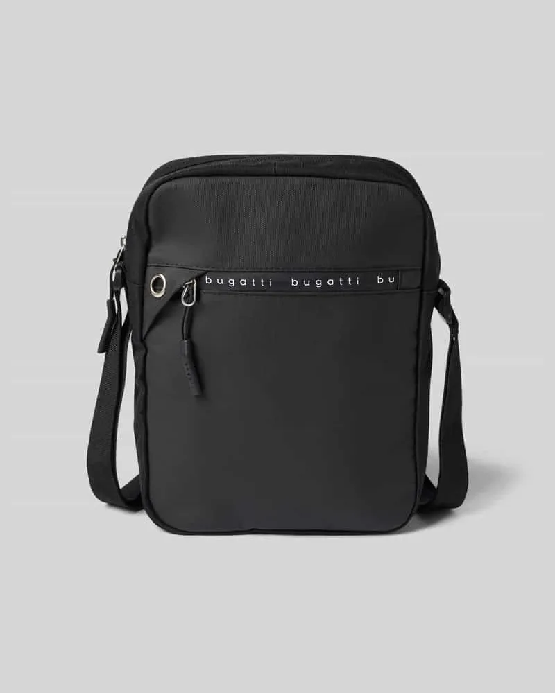 Bugatti Umhängetasche mit Label-Details Modell 'Blanc Delight Black