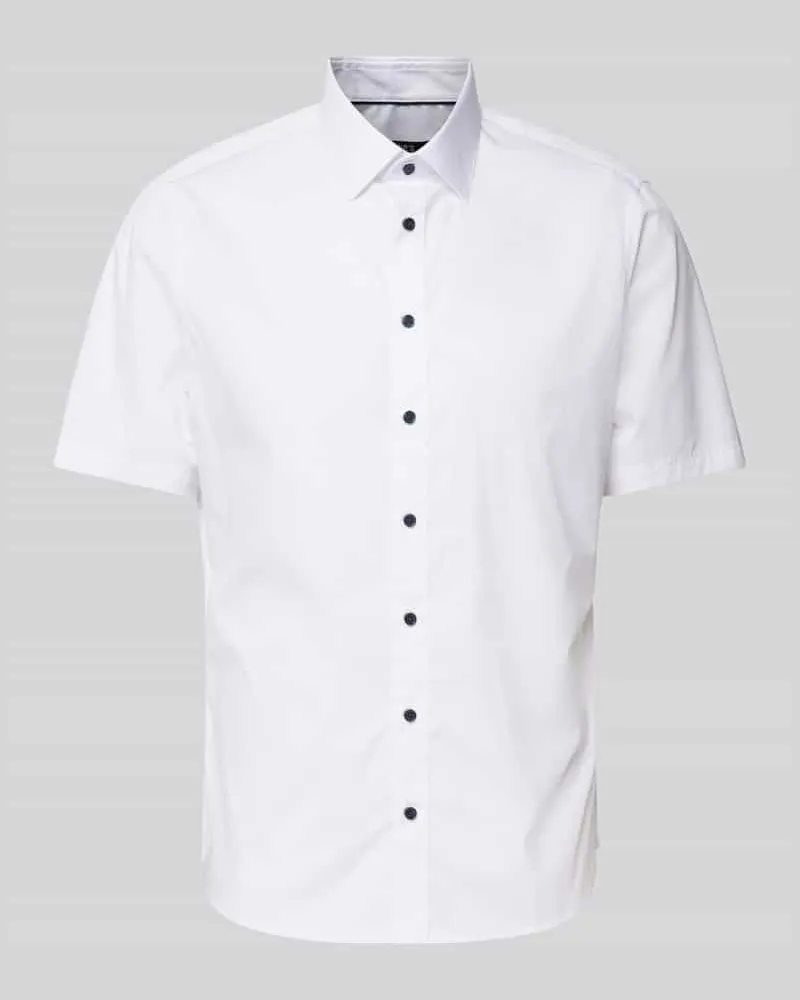 JAKE*S Slim Fit Business-Hemd mit 1/2-Arm 