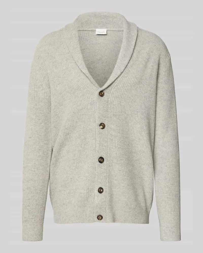 Profuomo Wollcardigan mit Schalkragen 