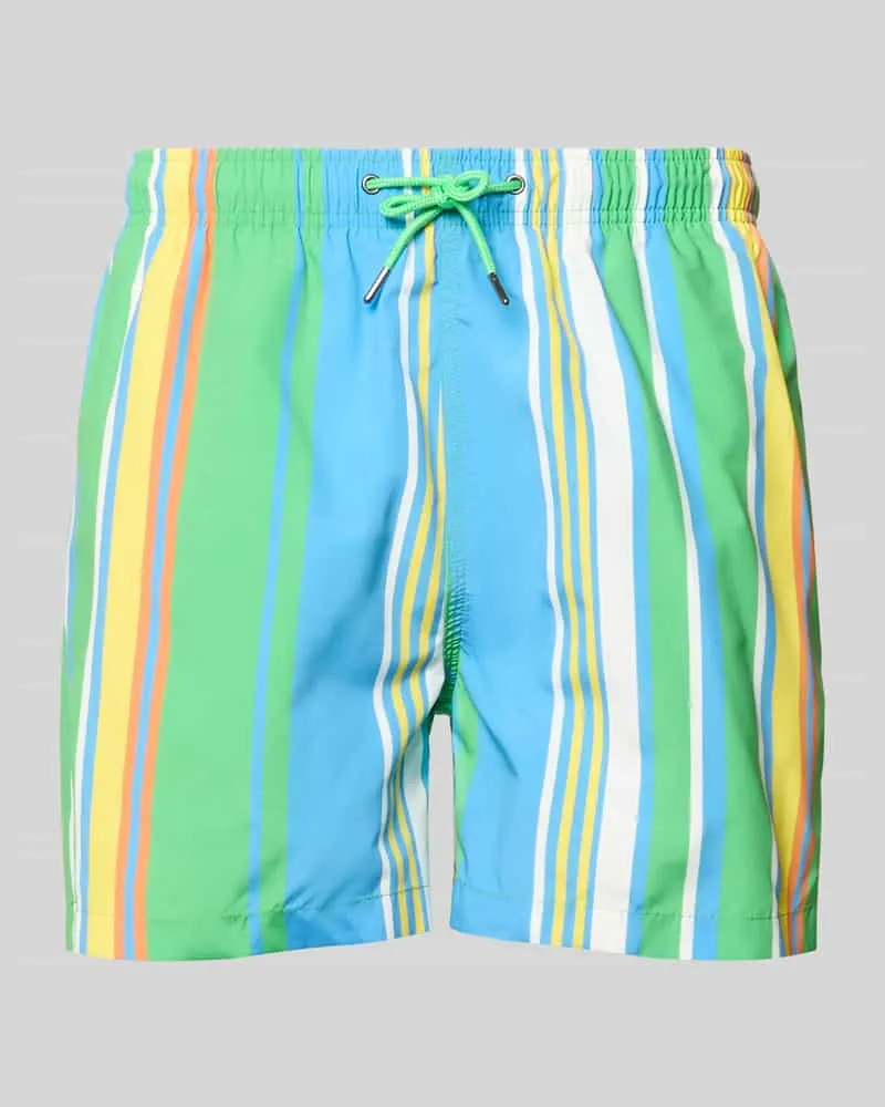 McNeal Badehose im Allover-Look mit elastischem Bund Apfel