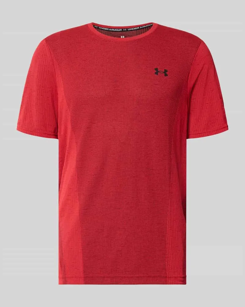 Under Armour Regular Fit Sport-T-Shirt mit Logo-Print Rot