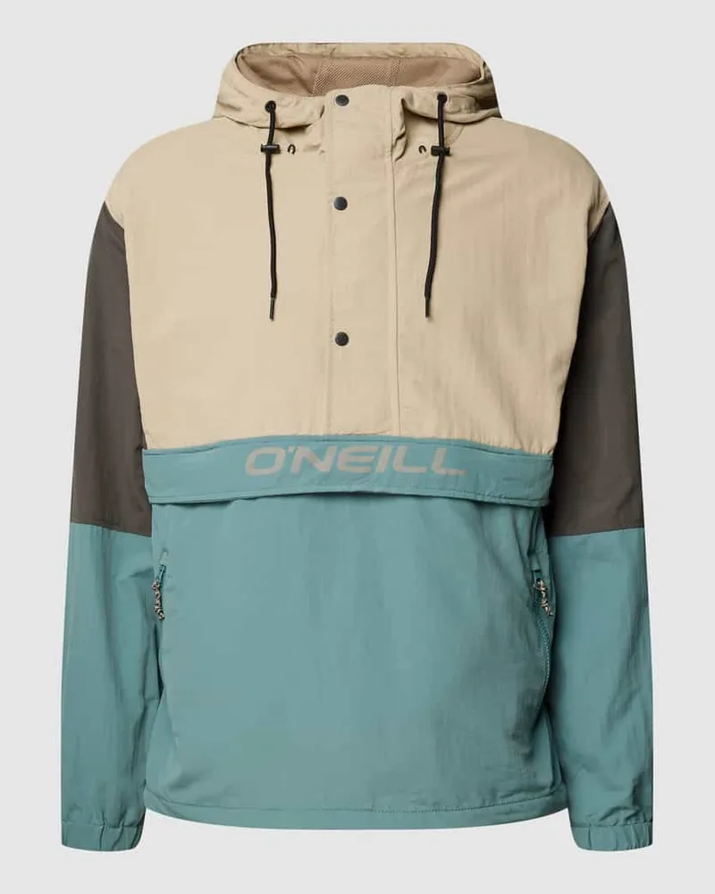 O´Neill Anorak mit Label-Print Dunkelgrau