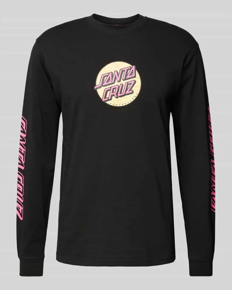 Santa Cruz Sweatshirt mit Label-Print 