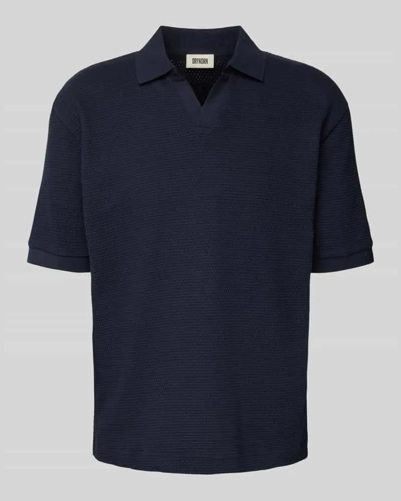 Drykorn Poloshirt mit V-Ausschnitt 