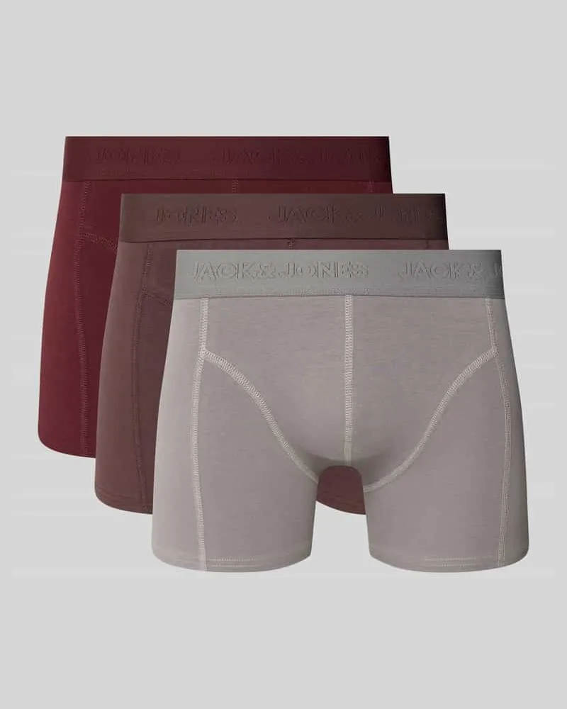 Jack & Jones Trunks mit Label-Bund Modell 'JACORDINARY' im 3er-Pack 