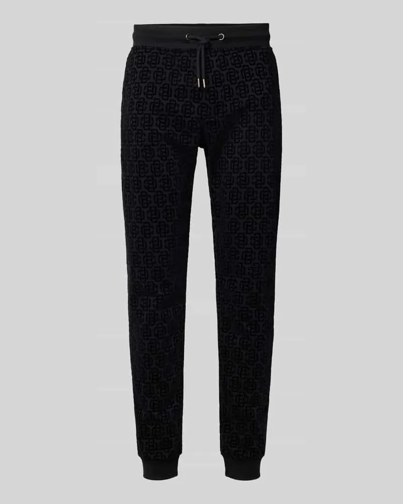Christian Berg Relaxed Fit Sweatpants mit Gesäßtasche Black