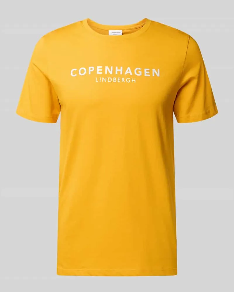 Lindbergh T-Shirt mit Label-Print Modell 'Copenhagen 
