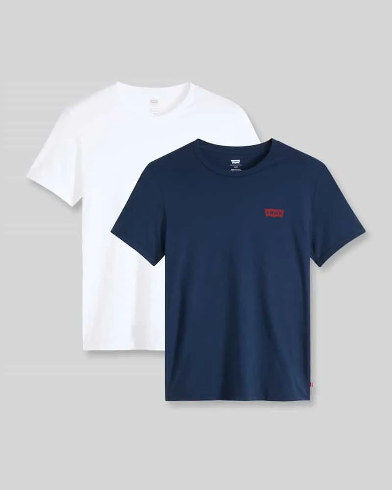 Levi's Relaxed Fit T-Shirt aus reiner Baumwolle im 2er-Pack Weiss