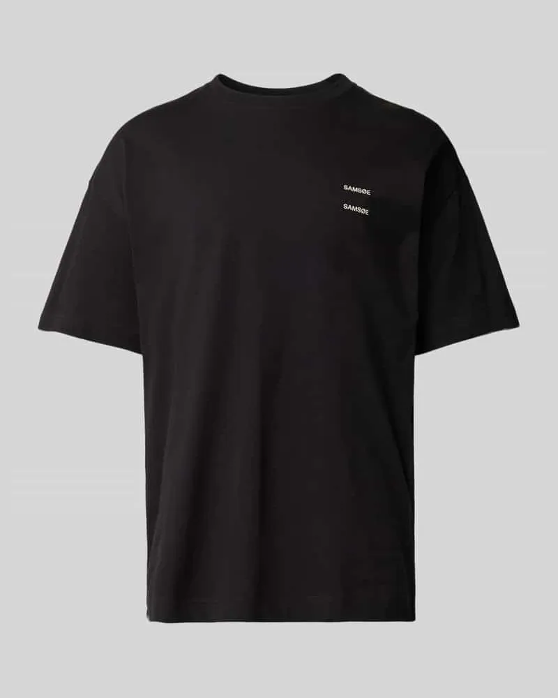 Samsøe & Samsøe Oversized T-Shirt mit geripptem Rundhalsausschnitt Modell 'JOEL 