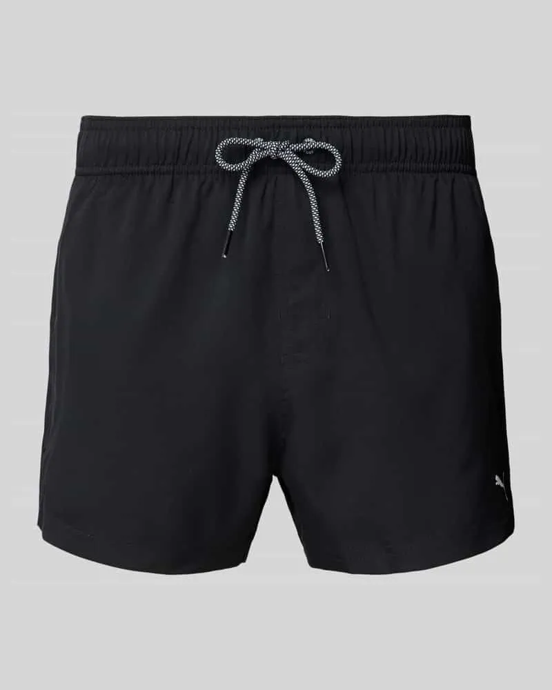 Puma Regular Fit Badehose mit Logo-Print 