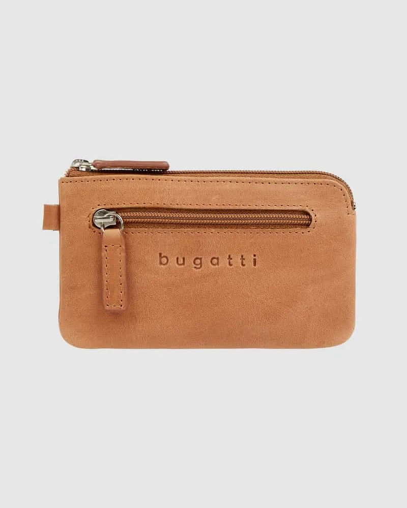 Bugatti Schlüsseletui aus Leder mit Reißverschlusstasche Modell 'Volo 