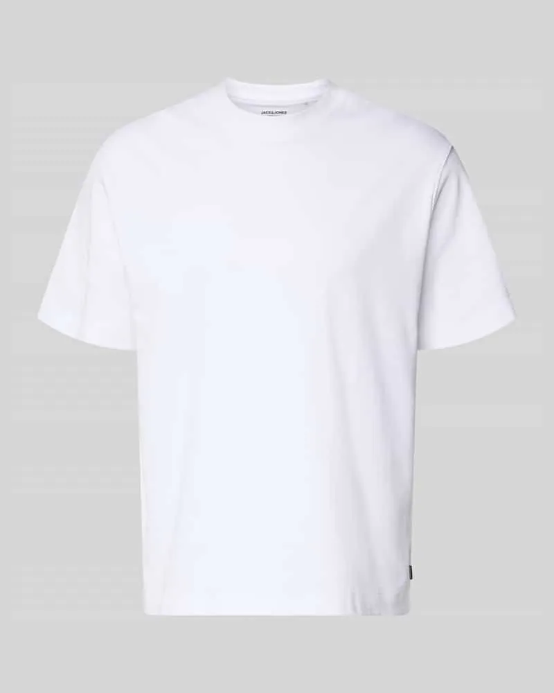 Jack & Jones T-Shirt mit Rundhalsausschnitt Modell 'EURBAN EDGE Weiss