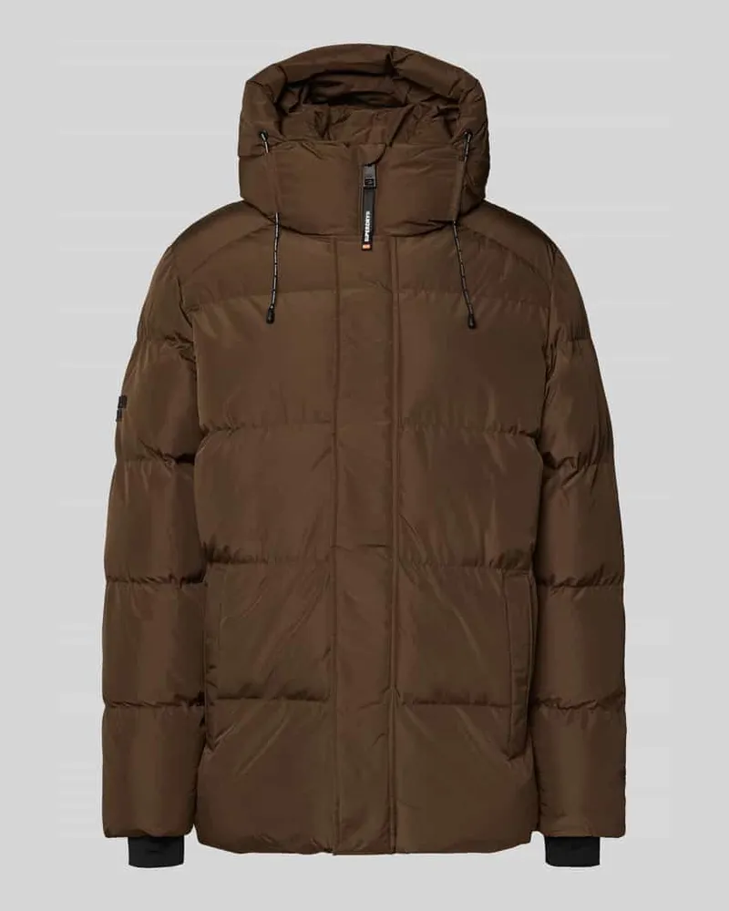 Superdry. Steppjacke mit Kapuze Khaki