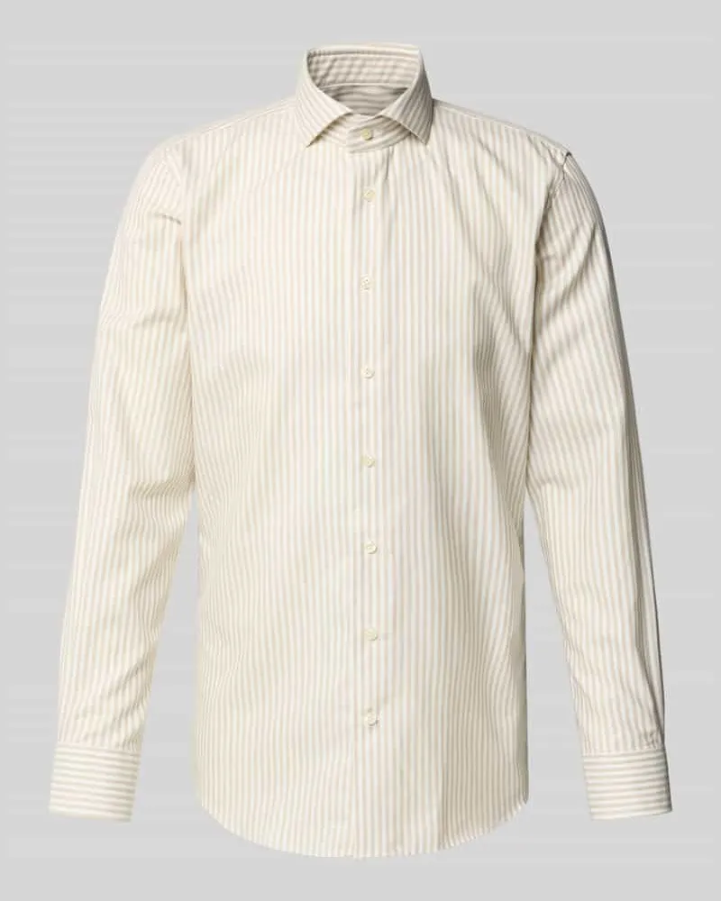 Profuomo Slim Fit Business-Hemd mit Kentkragen 