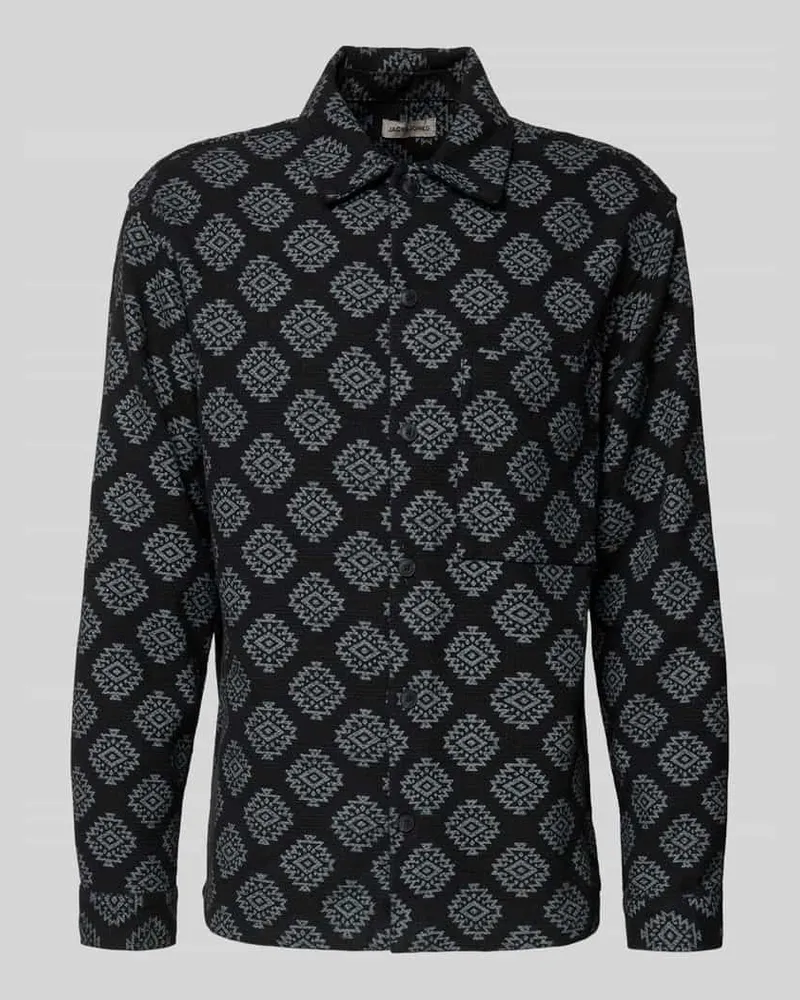 Jack & Jones Slim Fit Freizeithemd mit Brusttasche Modell 'AZTEK 