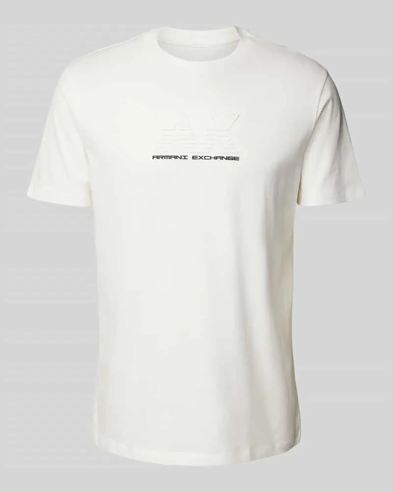 Armani Exchange T-Shirt mit Label-Print 
