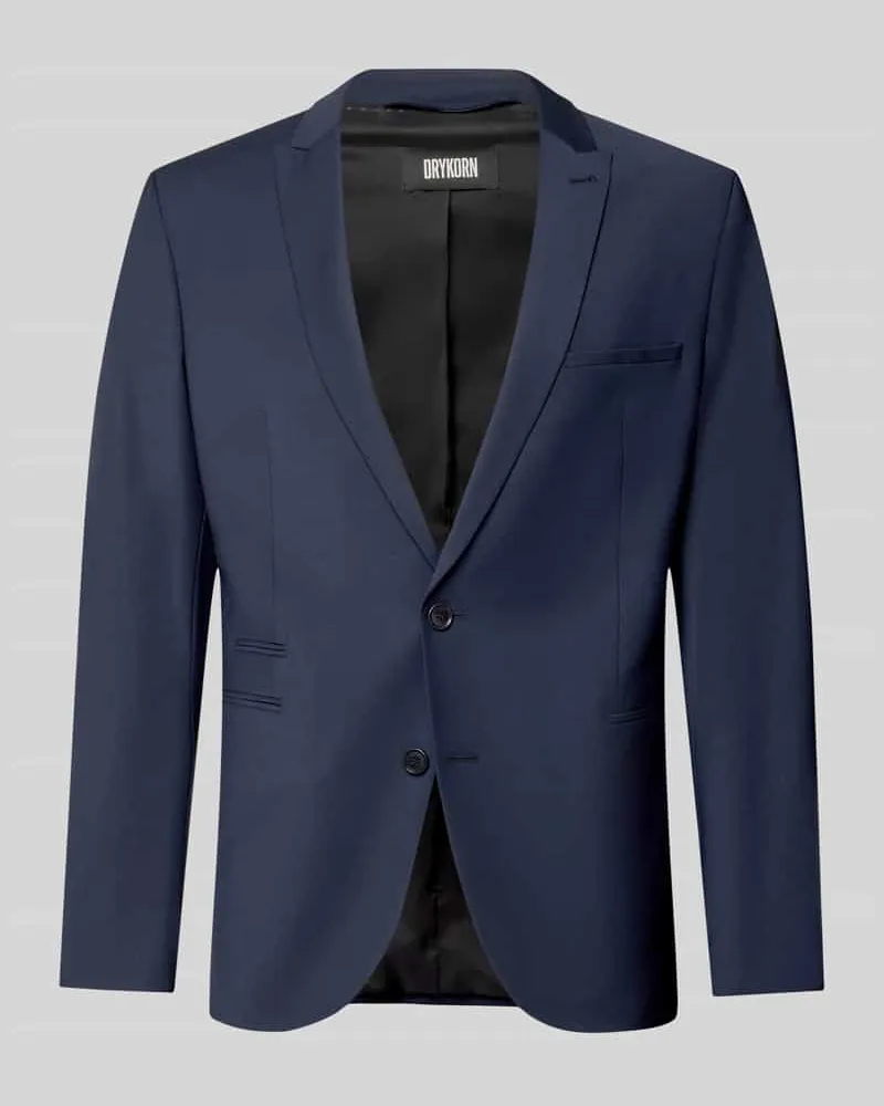 Drykorn Regular Fit Sakko mit Woll-Anteil Modell 'Irving Dunkelblau