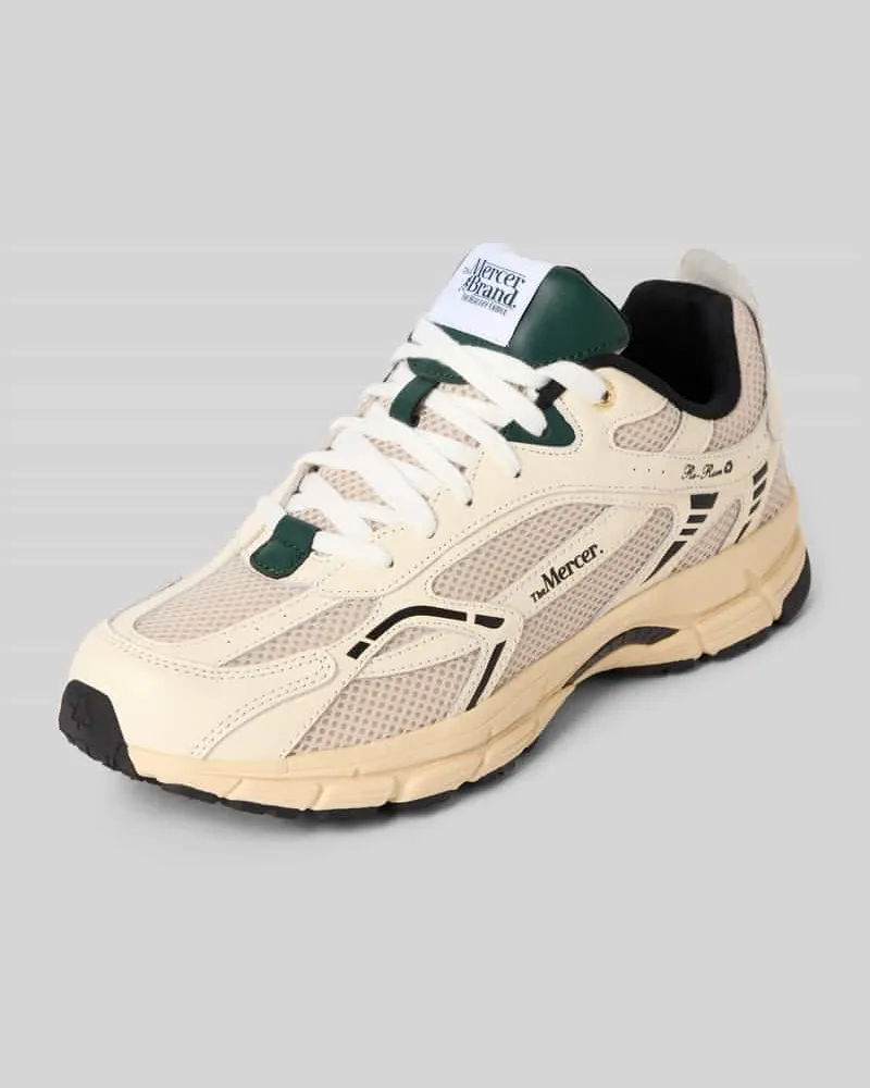 (THE MERCER) N.Y. Sneaker aus Leder-Mix Modell 'Re-Run Classics Ecru