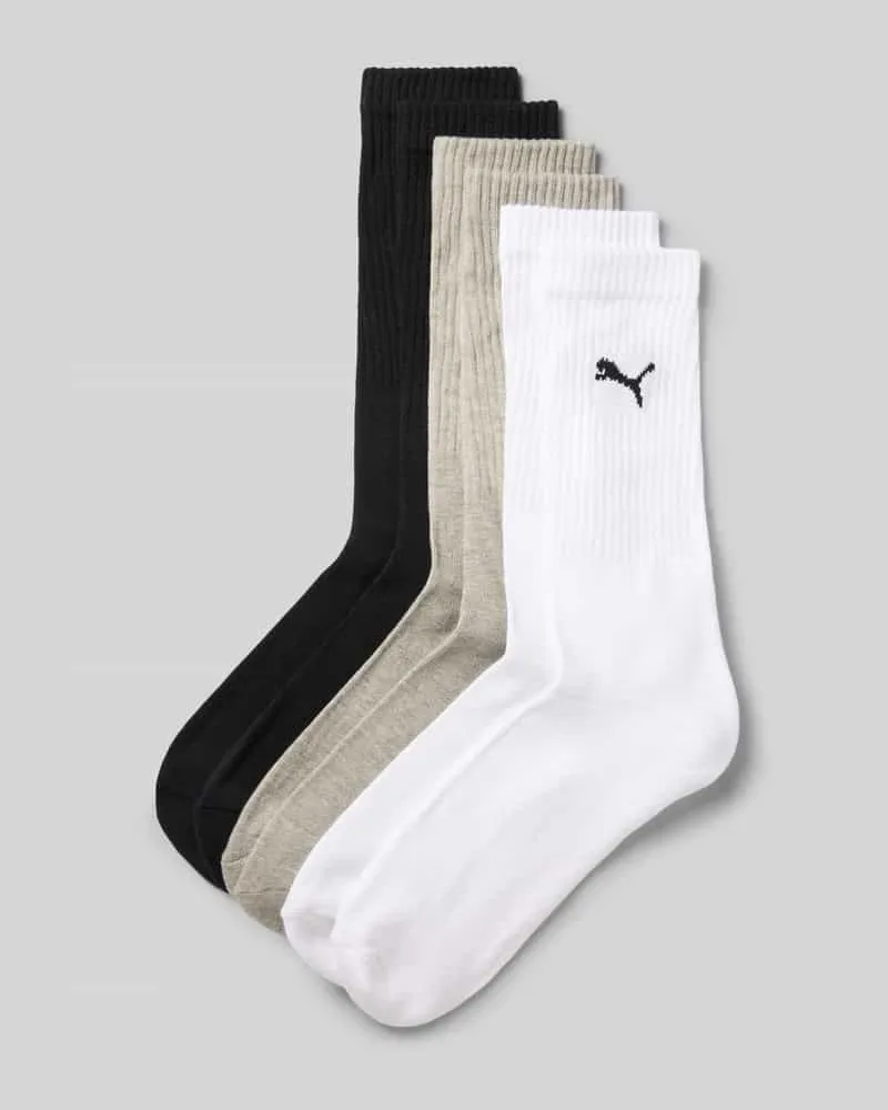 Puma Socken aus Baumwoll-Mix im 6er-Pack Mittelgrau
