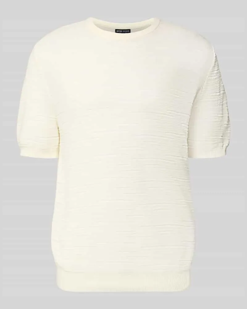 Antony Morato Strickshirt aus Baumwolle Offwhite