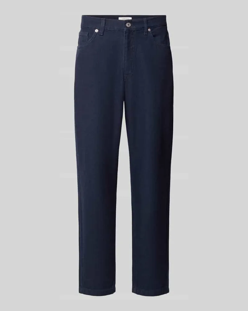 Selected Regular fit Tapered Jeans aus Baumwoll-Hanf-Mix Modell 'MAURO Jeansblau