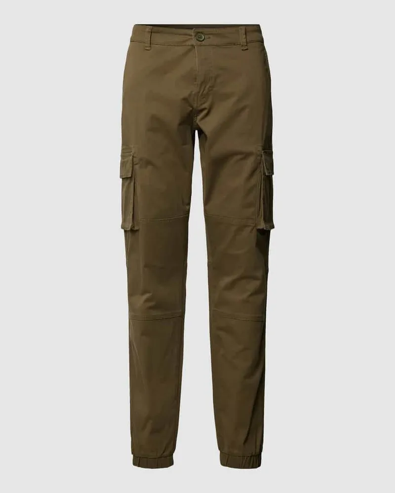 Only & Sons Cargohose mit elastischem Beinabschluss Modell 'CANS STAGE Khaki