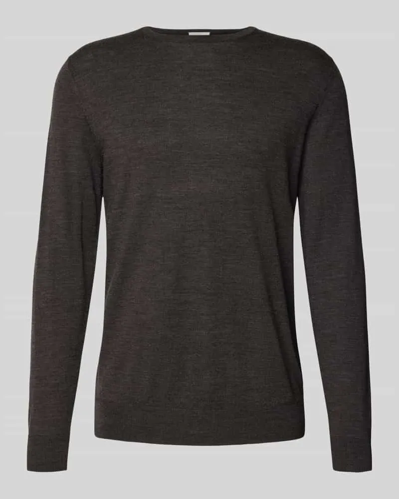 Profuomo Wollpullover mit Rundhalsausschnitt 