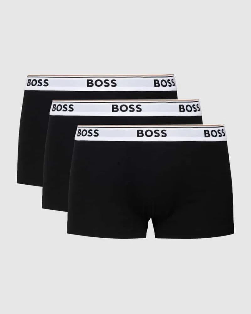 HUGO BOSS Trunks mit elastischem Logo-Bund im 3er-Pack 