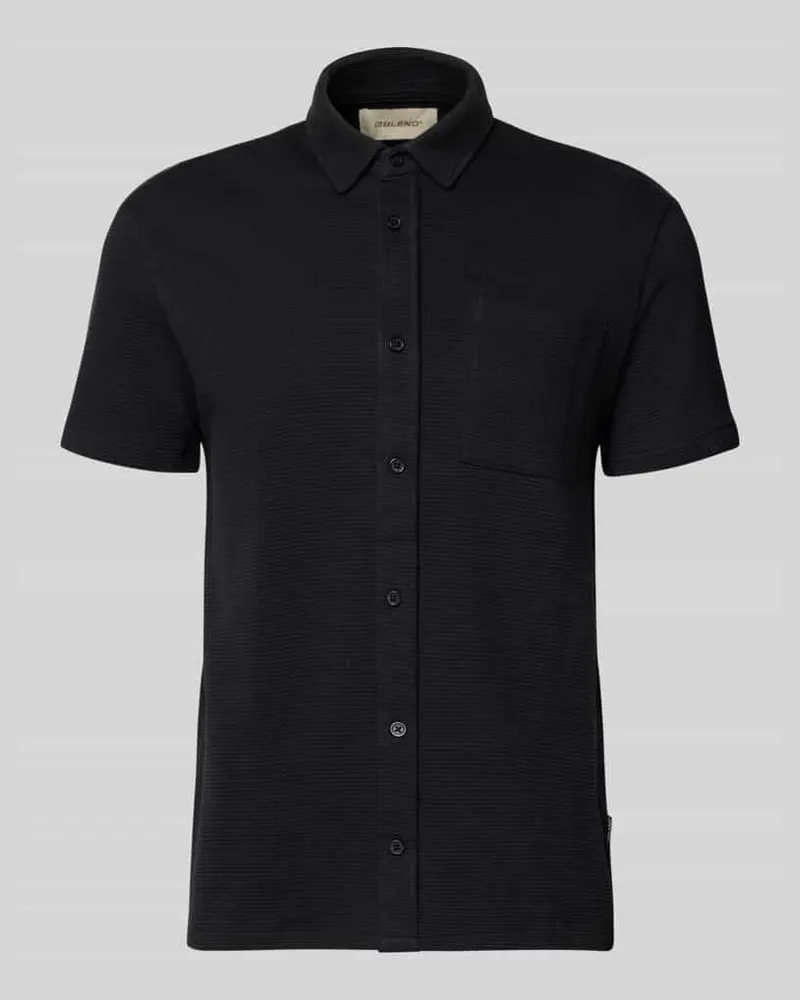 Blend Regular Fit Freizeithemd mit Kentkragen Modell 'FILLIP Black