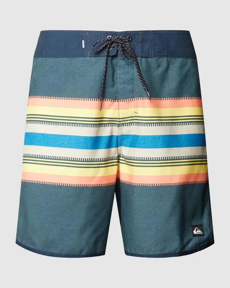Quiksilver Badehose mit Streifenmuster Modell 'EVERYDAY SCALLOP Marine