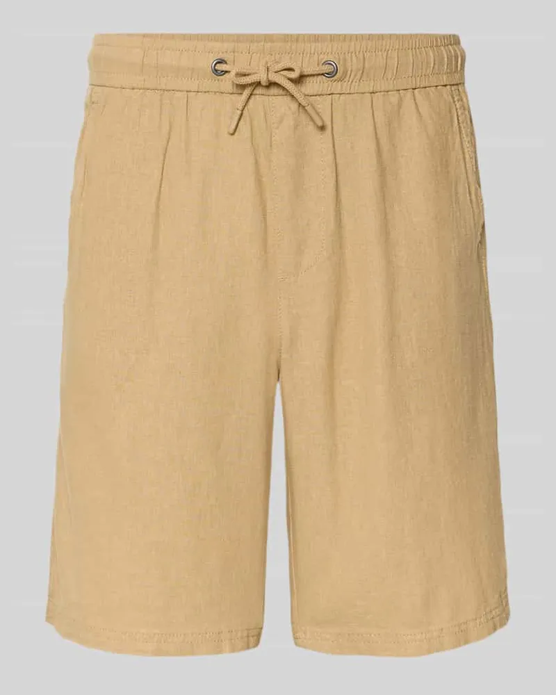 Blend Shorts aus Leinen-Viskose-Mix Modell 'MALVIN Beige
