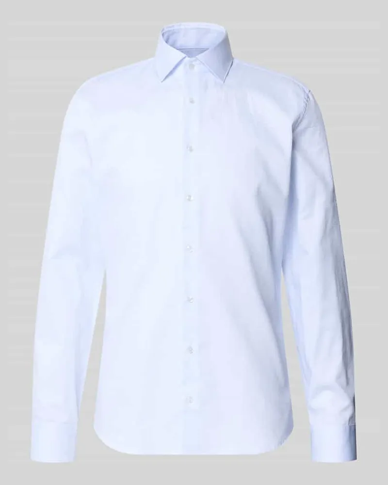 Seidensticker Slim Fit Businesshemd aus reiner Baumwolle Modell 'New Kent Bleu