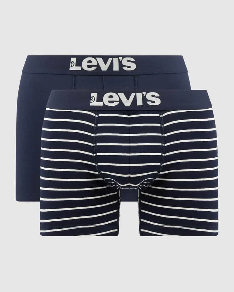 Levi's Trunks mit Stretch-Anteil im 2er-Pack Dunkelblau