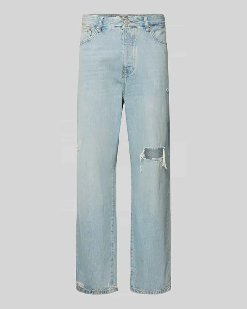 Only & Sons Loose Fit Jeans aus reiner Baumwolle Modell 'FADE Hellblau