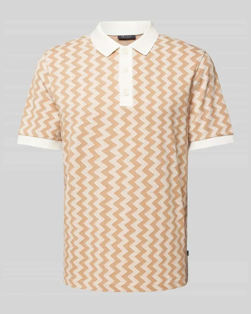 Maerz Regular Fit Poloshirt mit grafischem Muster 