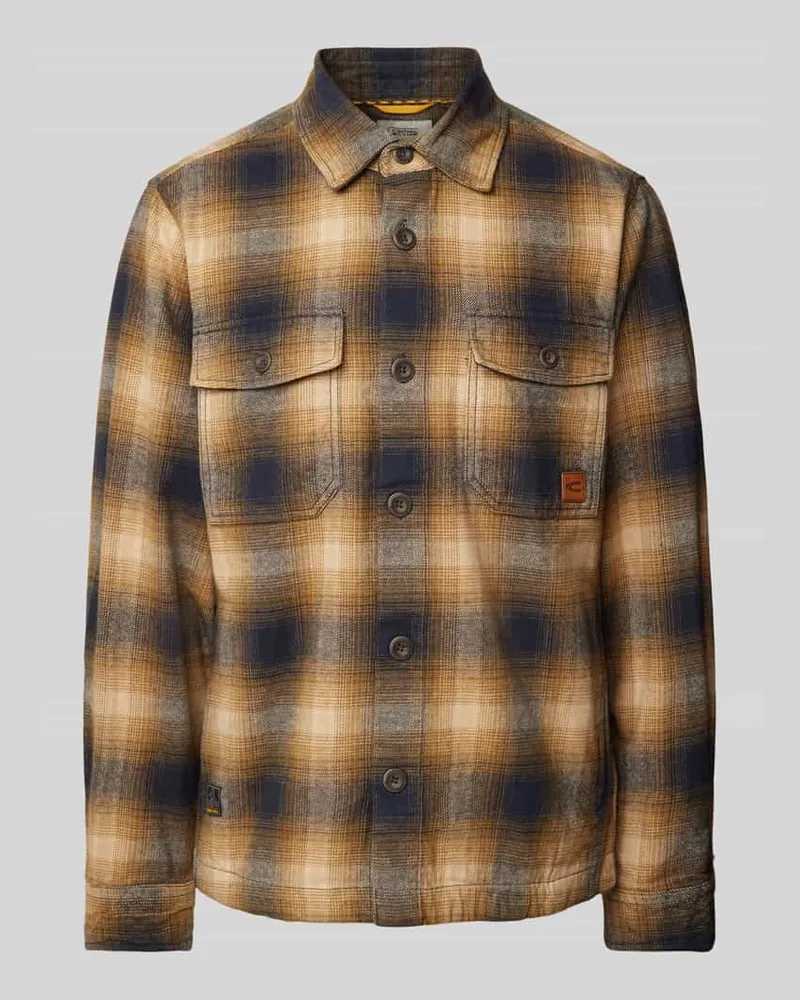 Camel Active Regular Fit Hemdjacke mit Brustpattentaschen Camel