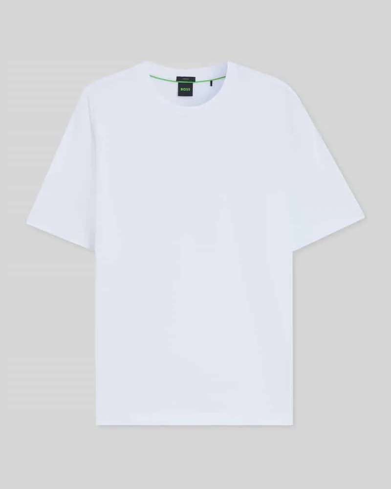 HUGO BOSS Regular Fit T-Shirt aus Baumwollmix Weiss