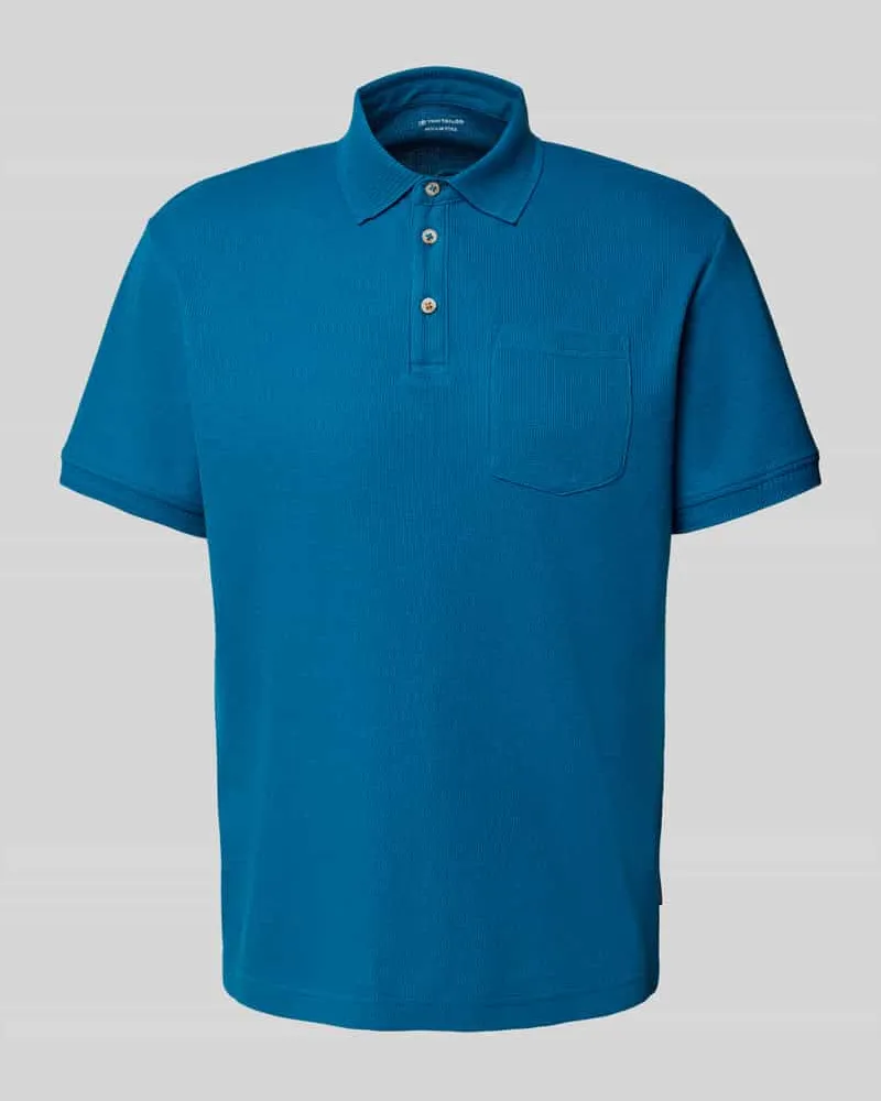 Tom Tailor Regular Fit Poloshirt aus Baumwoll-MIx 