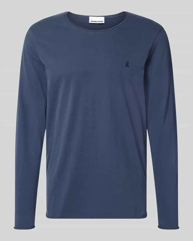 Armedangels Regular Fit Langarmshirt aus reiner Bio-Baumwolle Modell 'JAAMES Marine